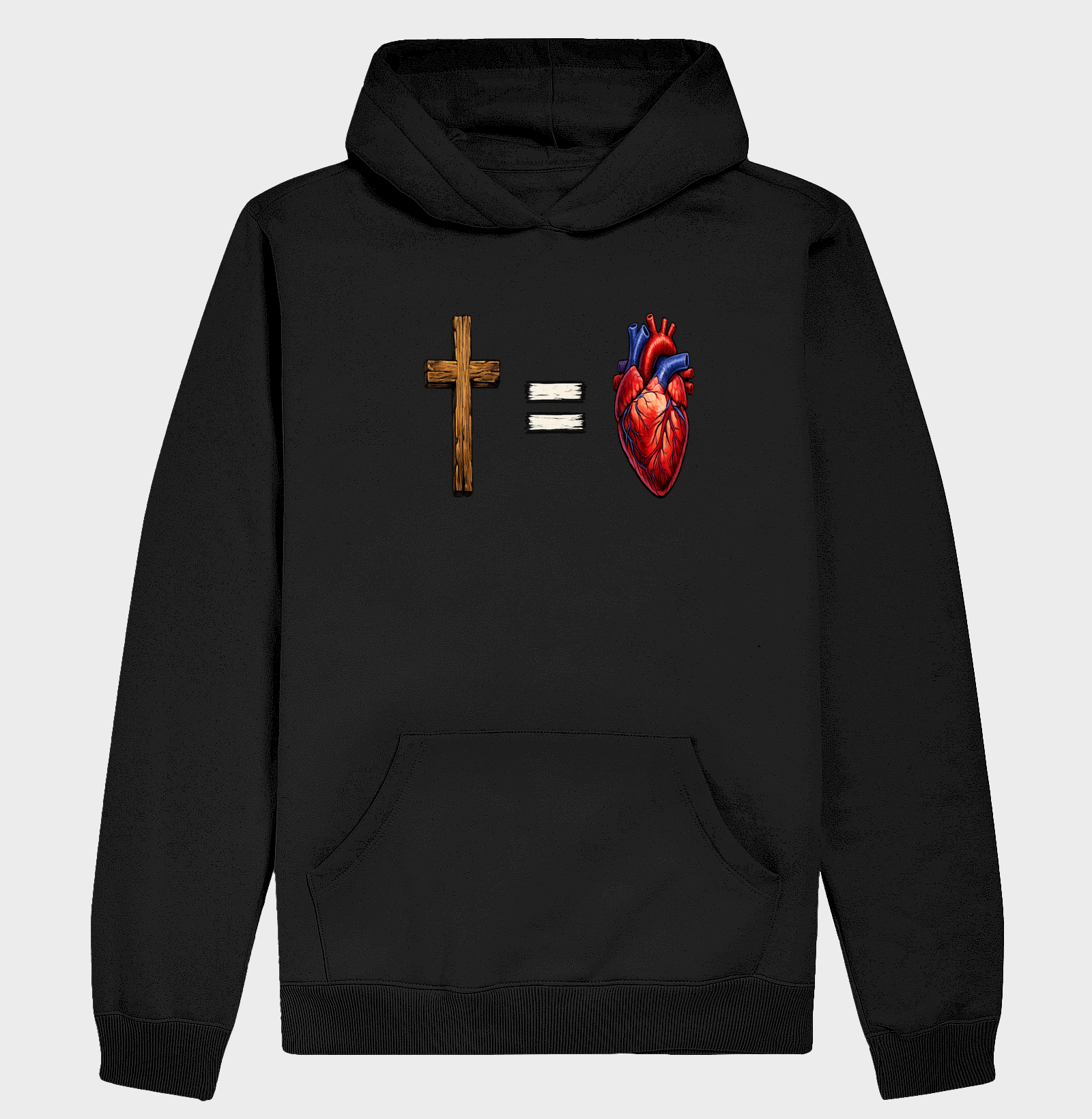 🖤 Camiseta "Amor Infinito" (Cruz = Coração)