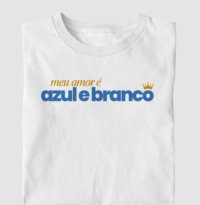 Meu amor é azul e branco