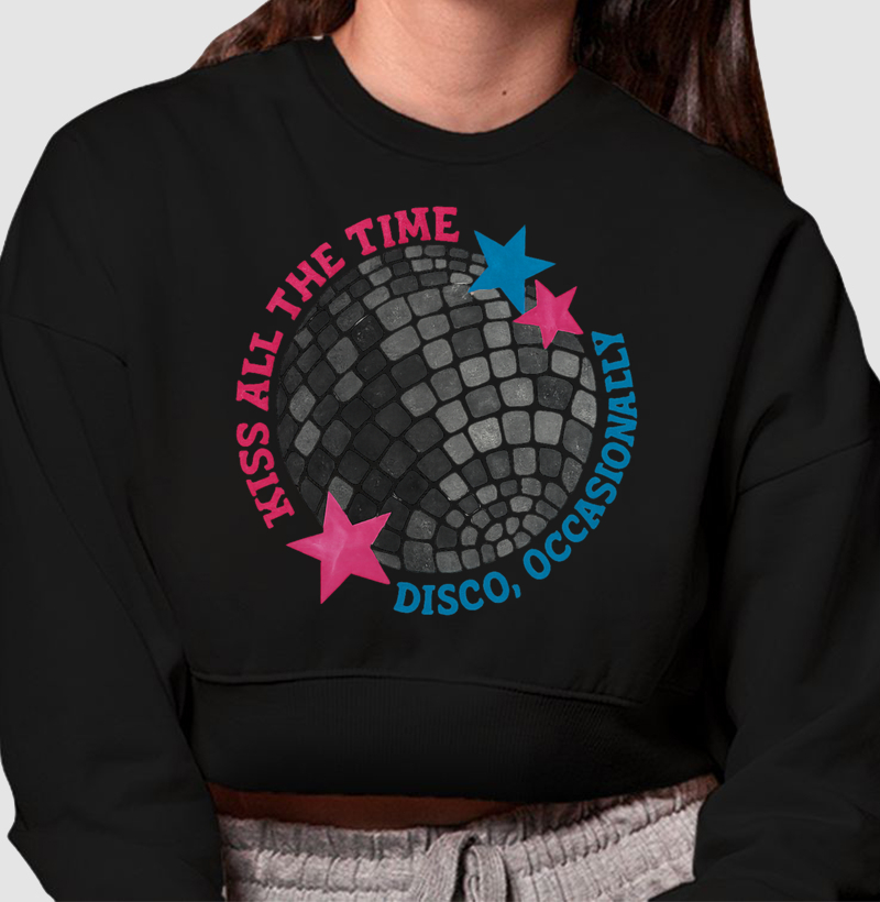 Moletom Cropped Disco Kiss - Harry Styles
