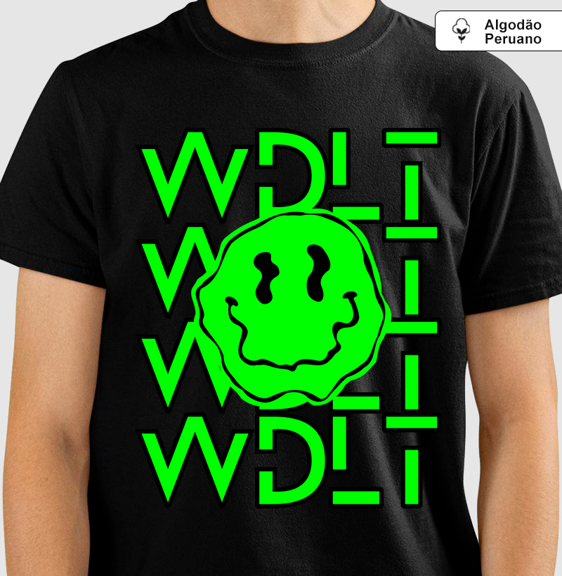 Camiseta de Algodão Peruano WDLT Smile Verde