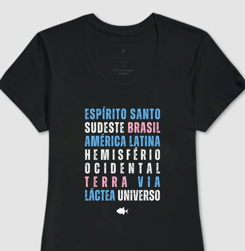 ES -  Lugar no Universo - Colorido - Feminina - #28841