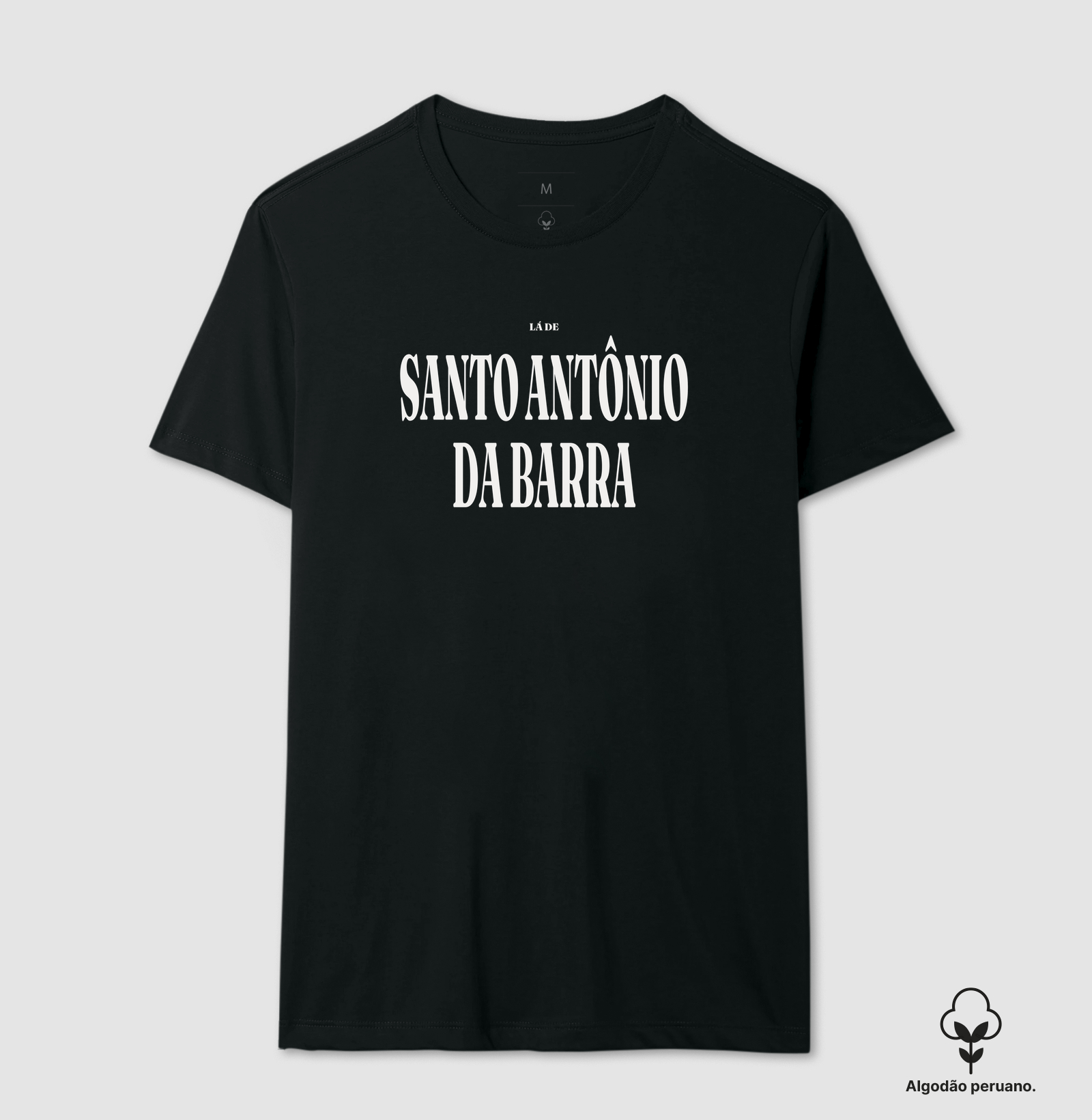 Santo Antônio da Barra | Tipografia GO - Camiseta Algodão Peruano