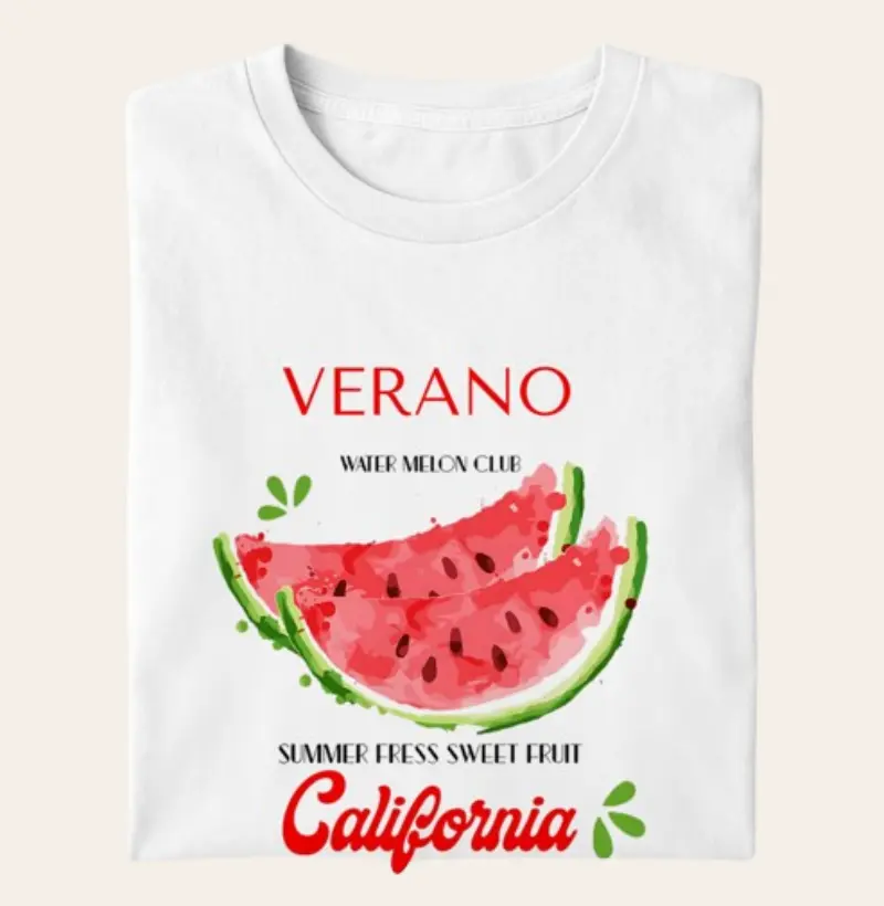 Camiseta Algodão Premium - Verano California