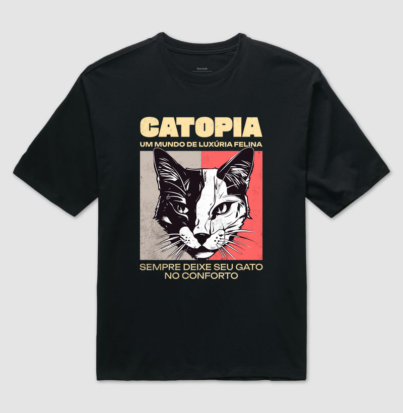 Camiseta Oversized Catopia