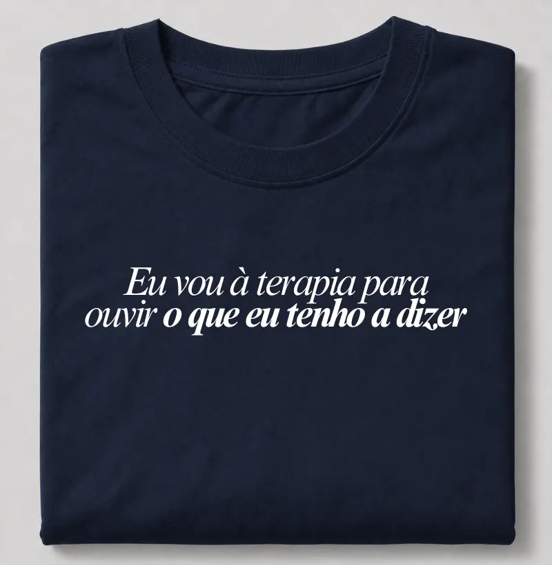 Eu vou à terapia
