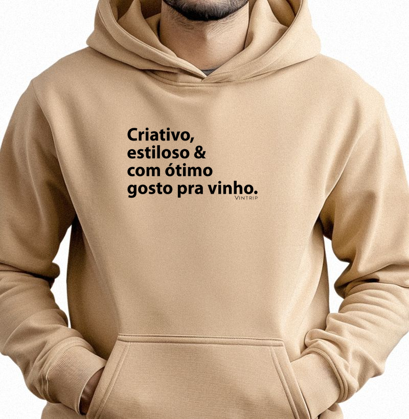 Criativo, estiloso & com ótimo gosto pra vinho.