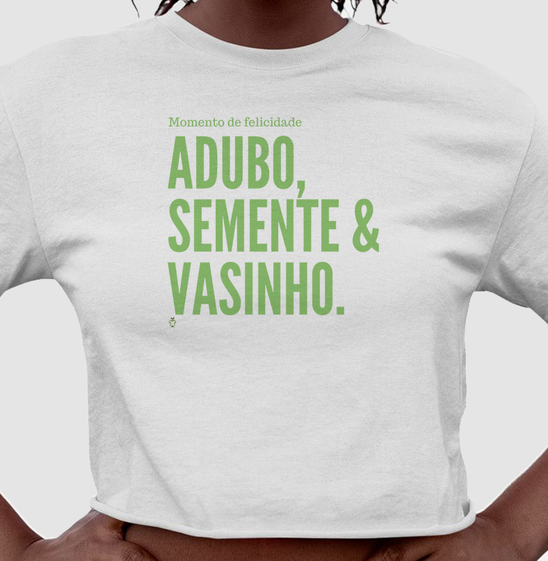 Adubo, semente e vasinho