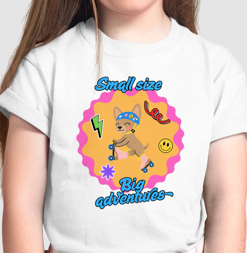 Camiseta Small size, big adventures