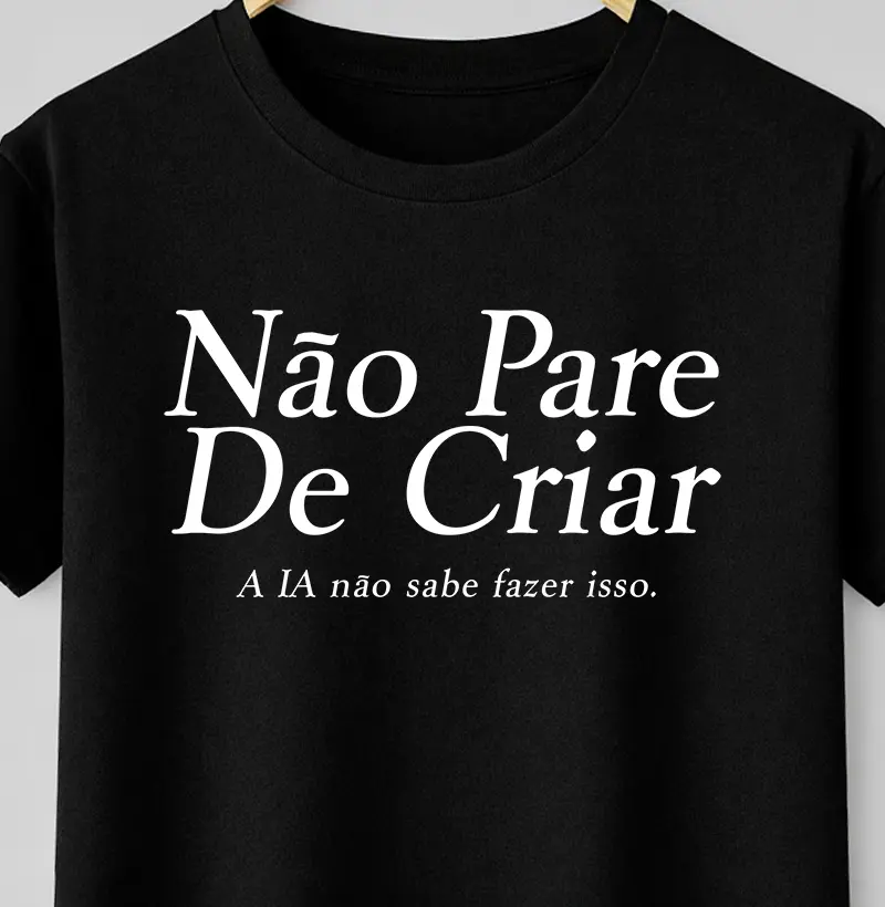 Não pare de criar, a IA não sabe fazer isso