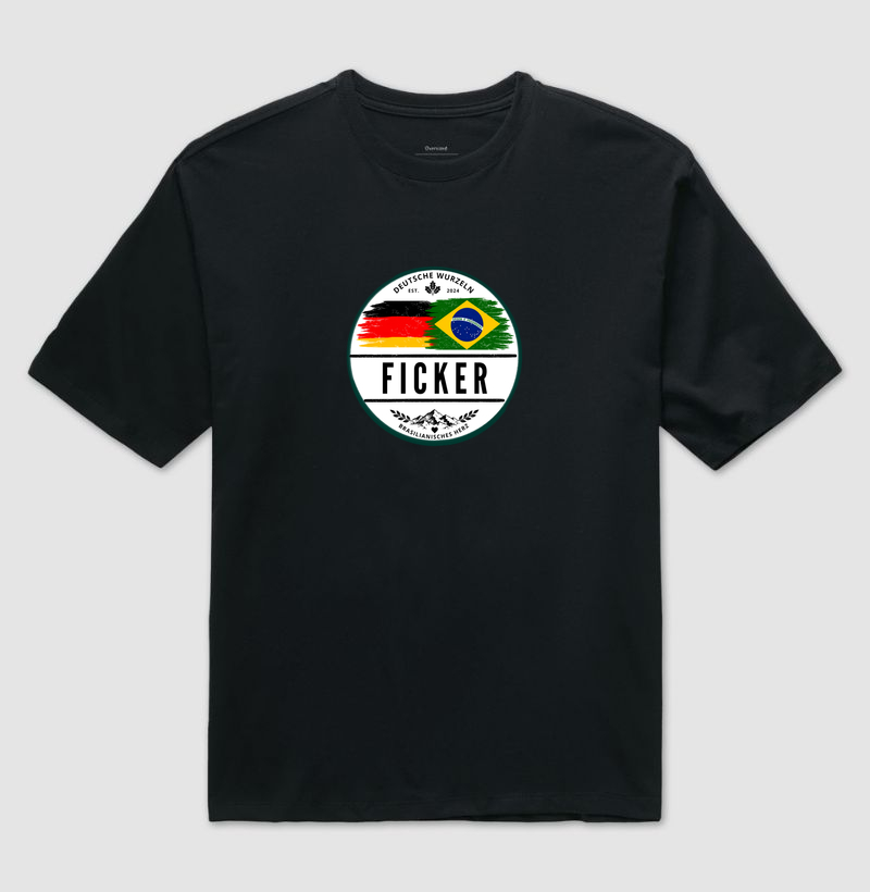 Ficker  - Camiseta Oversized
