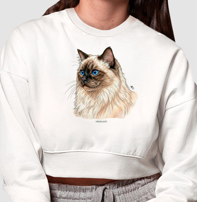 Gatos - Himalaio - Moletom Cropped