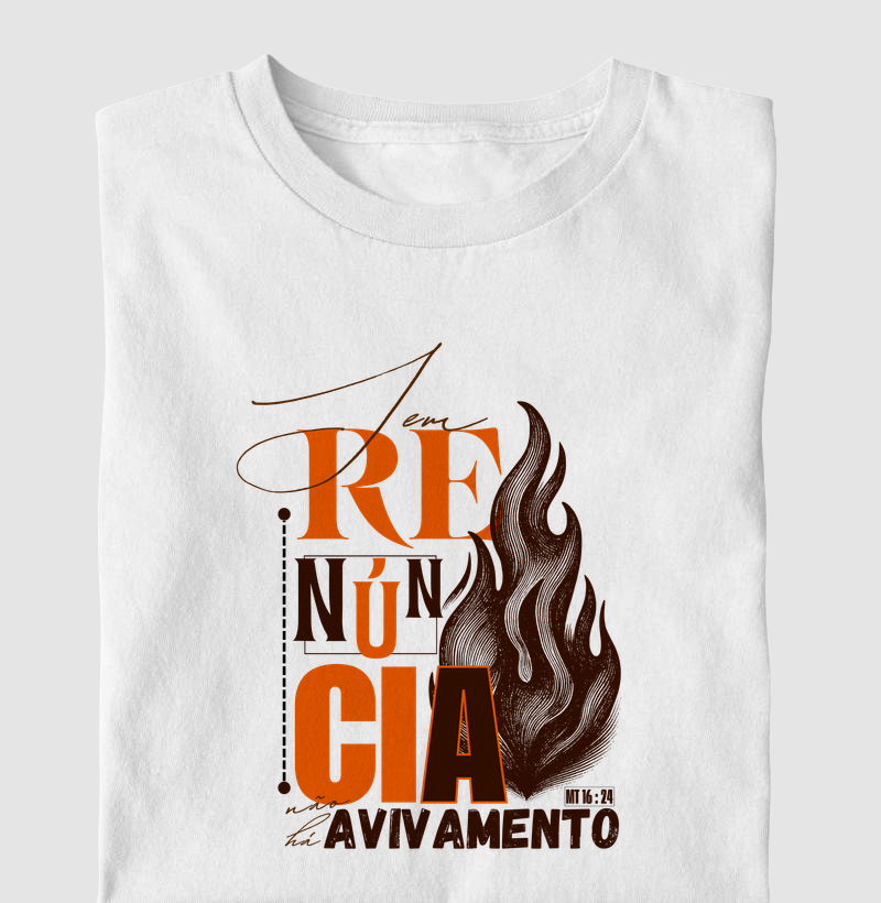 Camiseta Cristã Renuncia em Cristo | Milagree