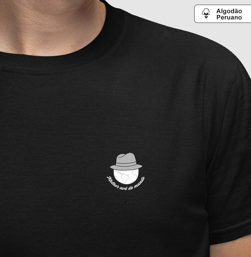 Melhor Avô do Mundo - Camiseta Algodão Peruano