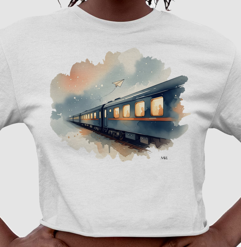 Cropped Algodão Premium - Trem Europeu 