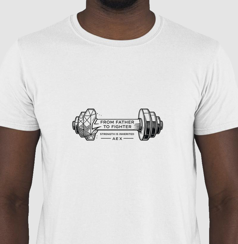T-shirt Algodão From Father To Fighter