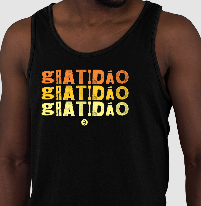 Camiseta GRATIDÃO / Laranja