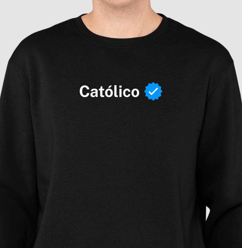 Suéter Moletom Católico Verificado