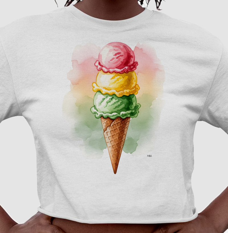 Cropped Algodão Premium - Gelato dos Sonhos 