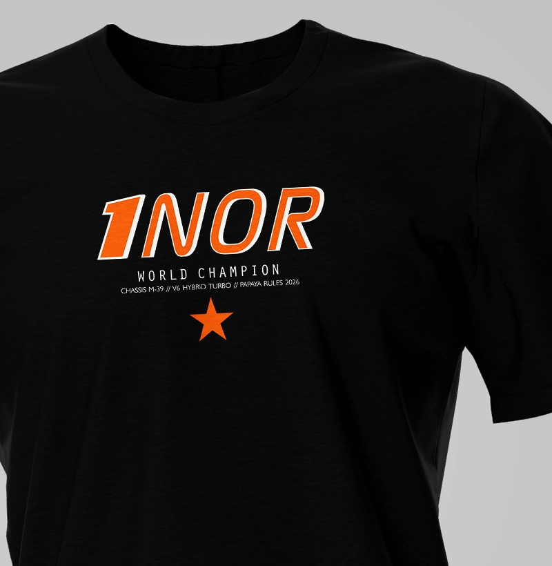 Camiseta "1 NOR WORLD CHAMPION"