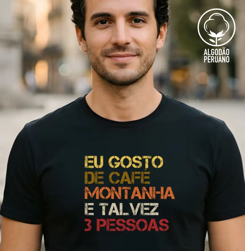 Camiseta Alma Outdoor | Café, Montanha & Pouca Gente