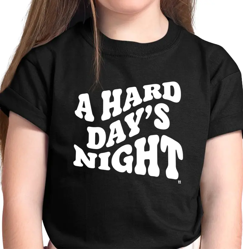 Camiseta infantil A Hard Day’s Night