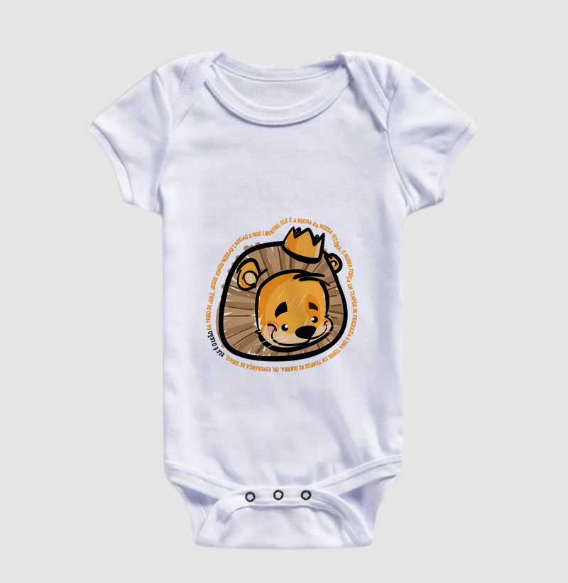 Camiseta Infantil | Camiseta Infantil Leão - Body Infantil