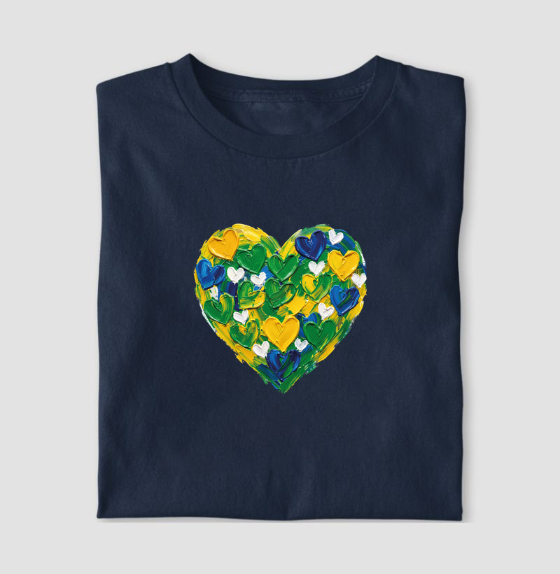 Camisa do Brasil - Coração