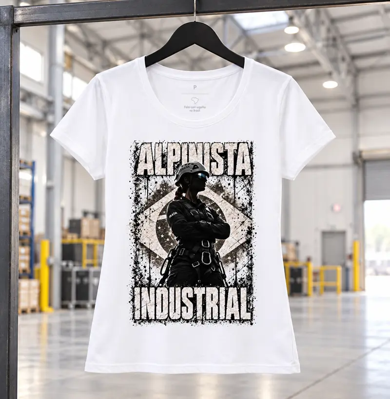 Alpinista Industrial - Mulher IRATA - Camiseta