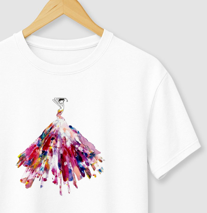 Aquarela vermelha - bailarina