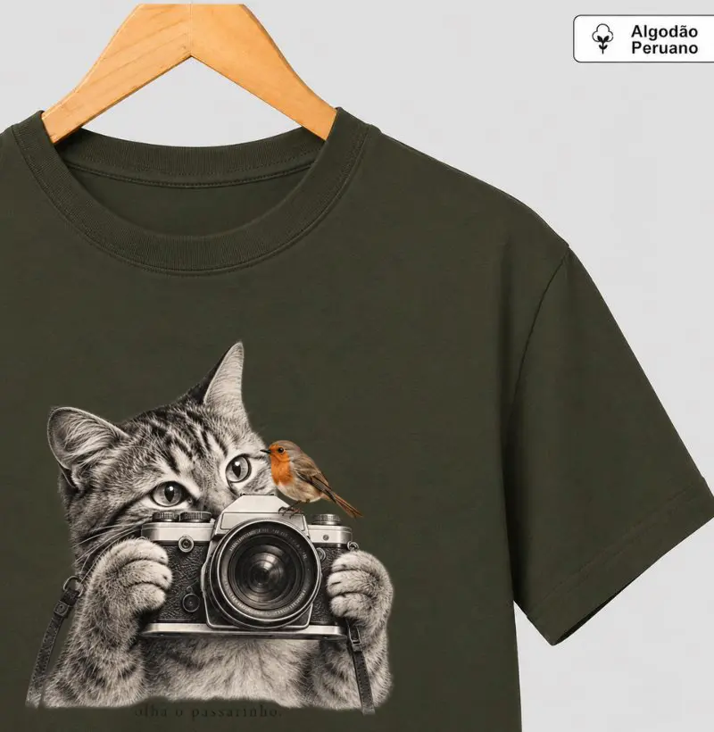 Camiseta olha o passarinho