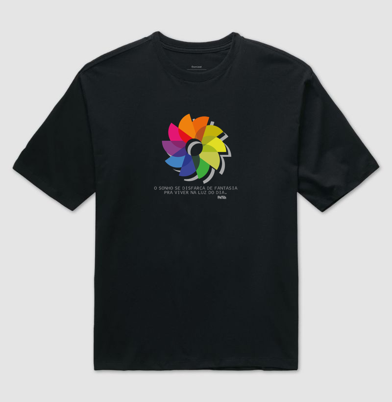 T-SHIRT OVERSIZED "DIA" / FLOR DO SOL