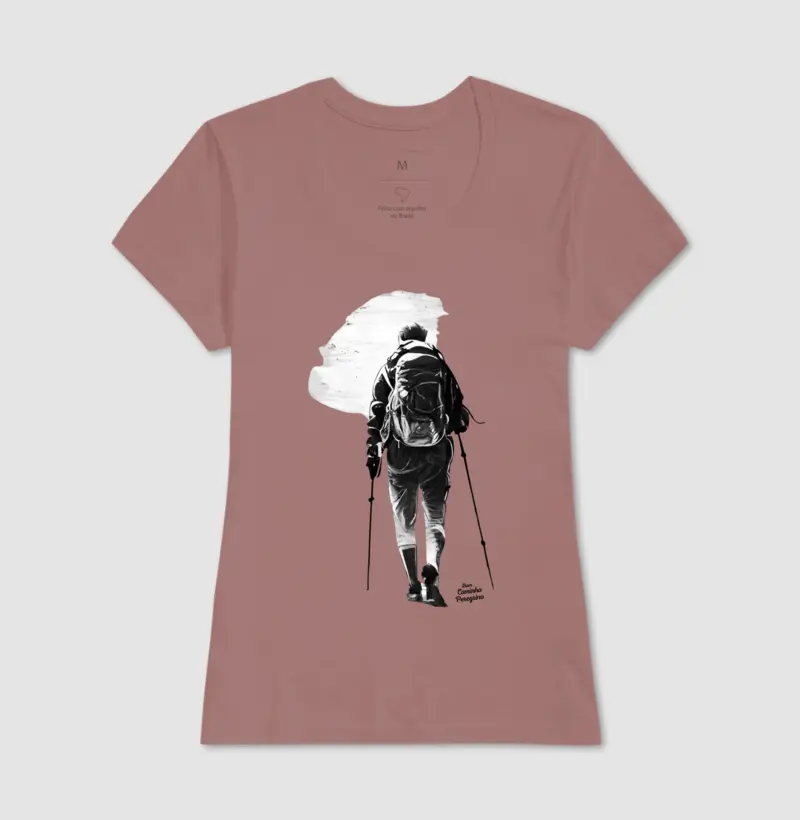Bom Caminho Peregrino | camiseta rosa