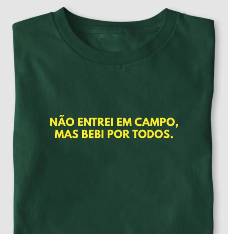 Não entrei em campo, mas bebi por todos