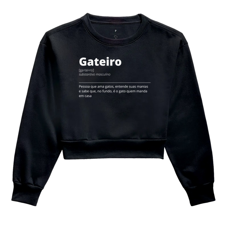 Definições - Gateiro - Cropped Moletom