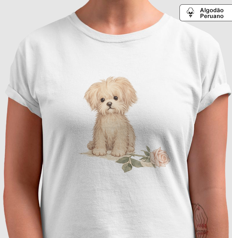 Camiseta Premium AROUA — Amor de Primeira Vista | Saudades em Papel | Masculina e Feminina | Algodão Peruano Tanguis