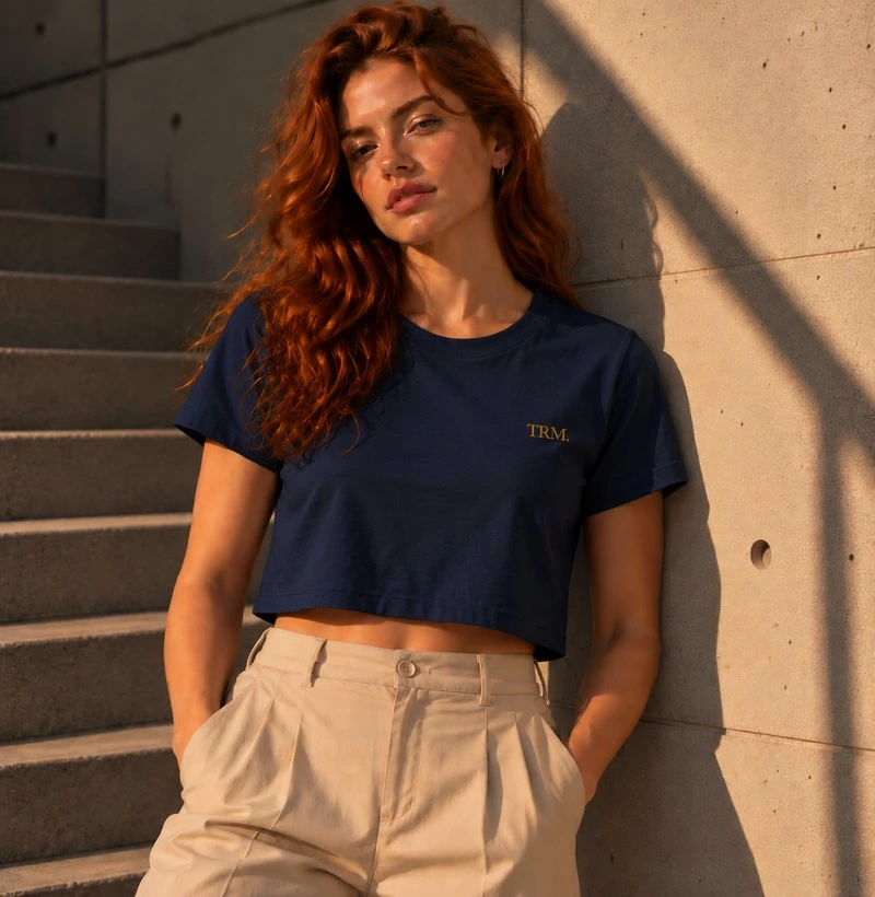 TRM Timeless Cropped Navy - Cropped