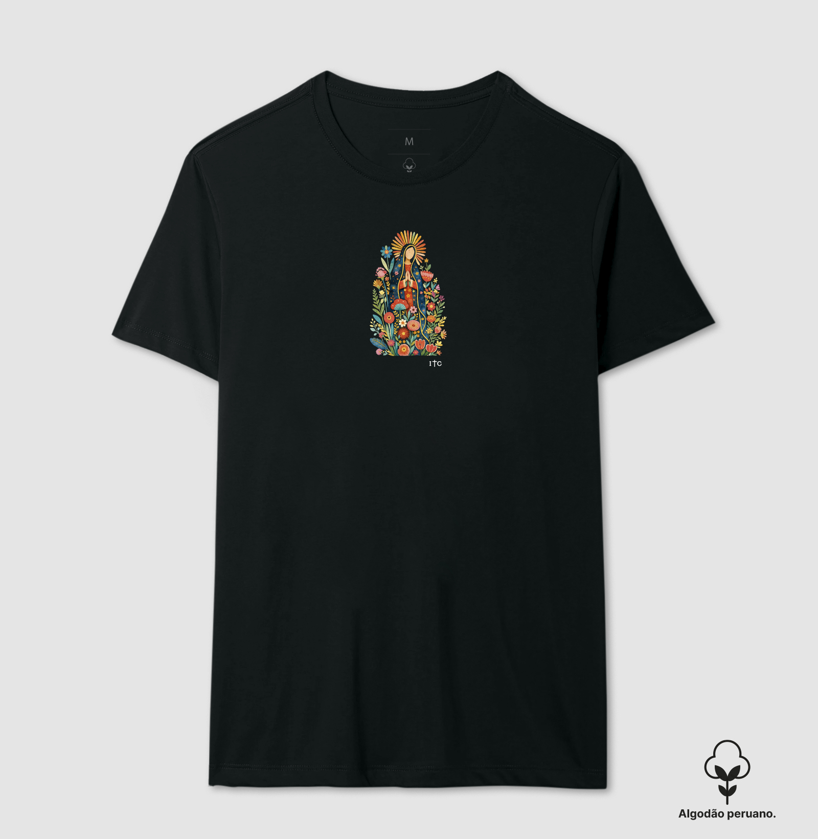 Camiseta Ó Maria concebida sem pecado Algodão Peruano