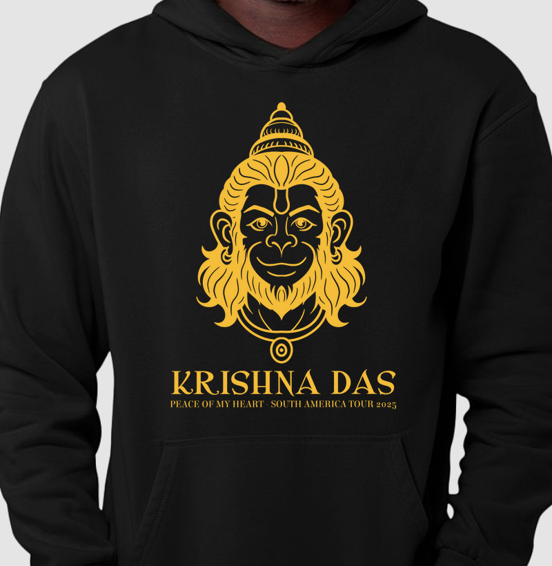Hanuman Head - Moletom Hoodie - Estampa Amarela