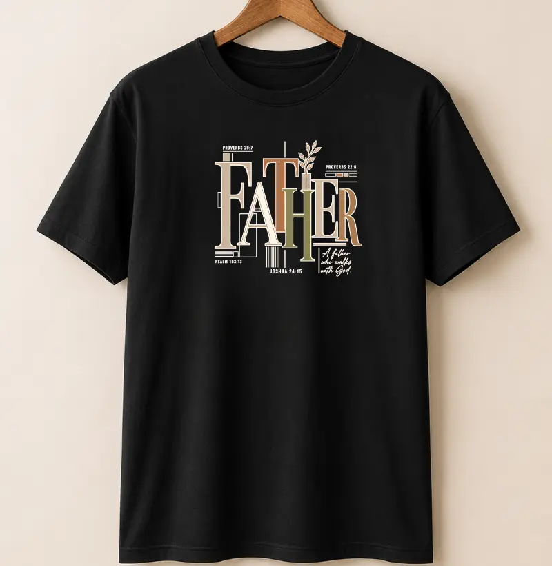 Camiseta Dia dos Pais 'FATHER' | Presente