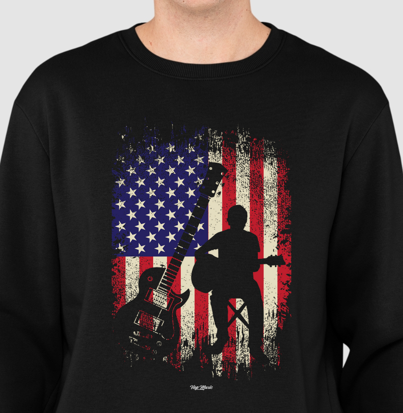 American Flag Guitar