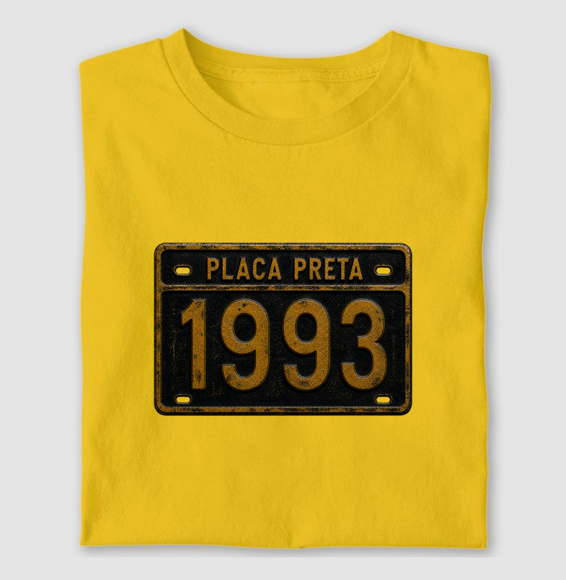 Camiseta Placa Preta 1993