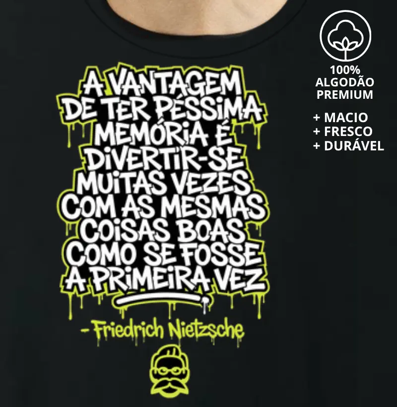 Camiseta Frase de Friedrich Nietzsche