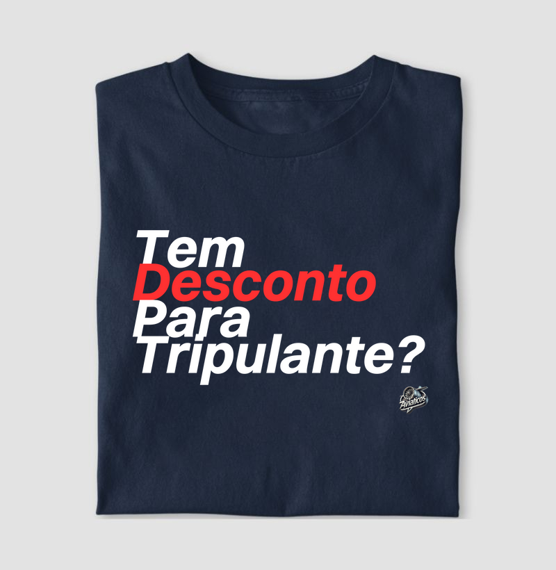 Tem desconto para tripulante?