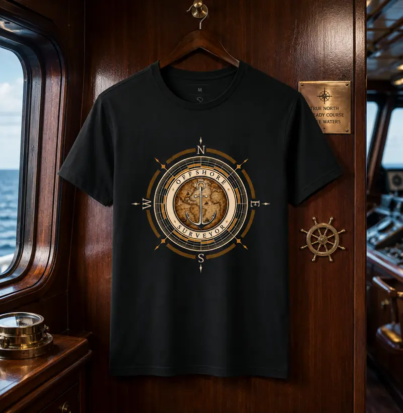 Offshore Surveyor Emblema - Camiseta