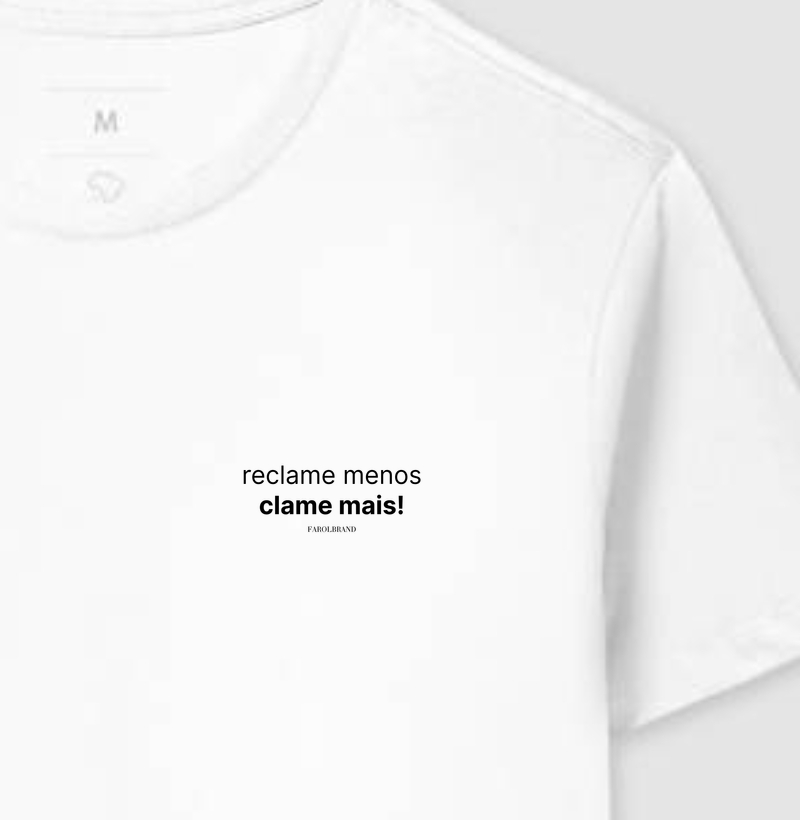 Reclame menos, clame mais! bolso
