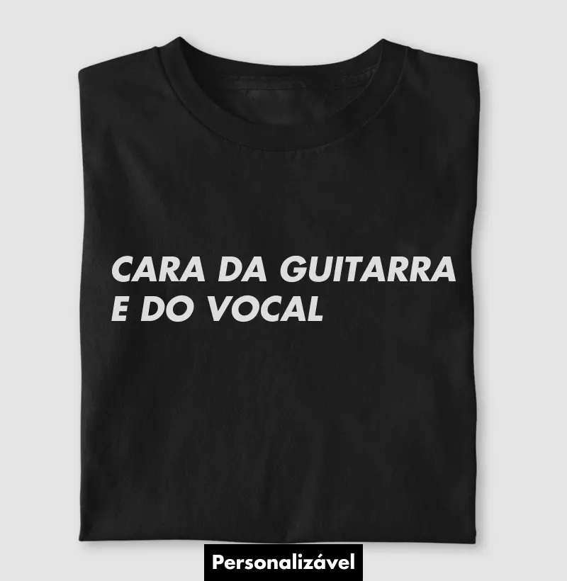 Cara da guitarra e do vocal