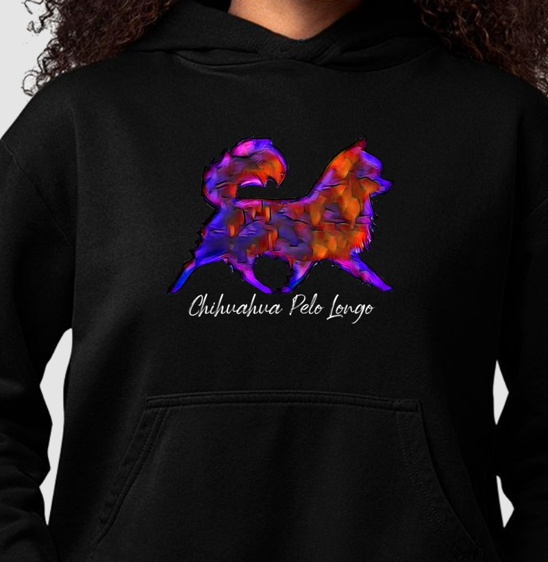Hoodie Moletom Chihuahua Pelo Longo