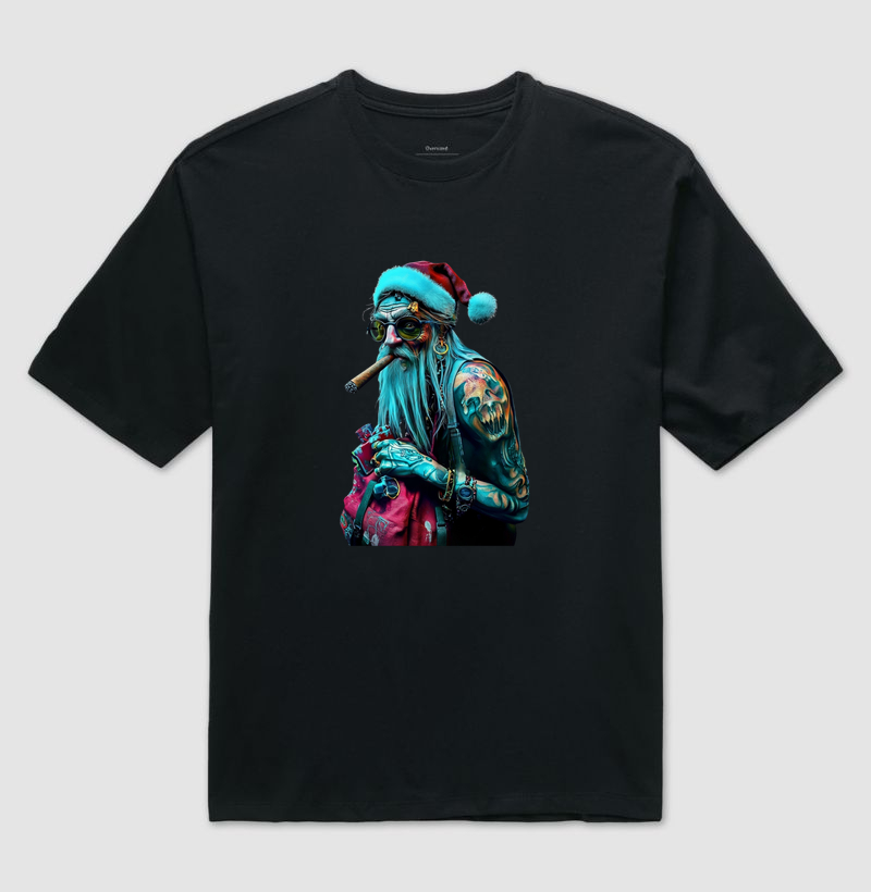 Camiseta Oversized Santa High – 420 Edition