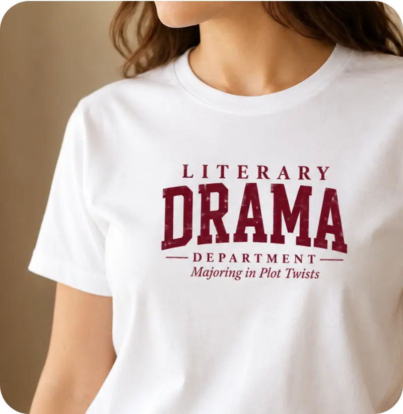 Camiseta Literary Drama Department