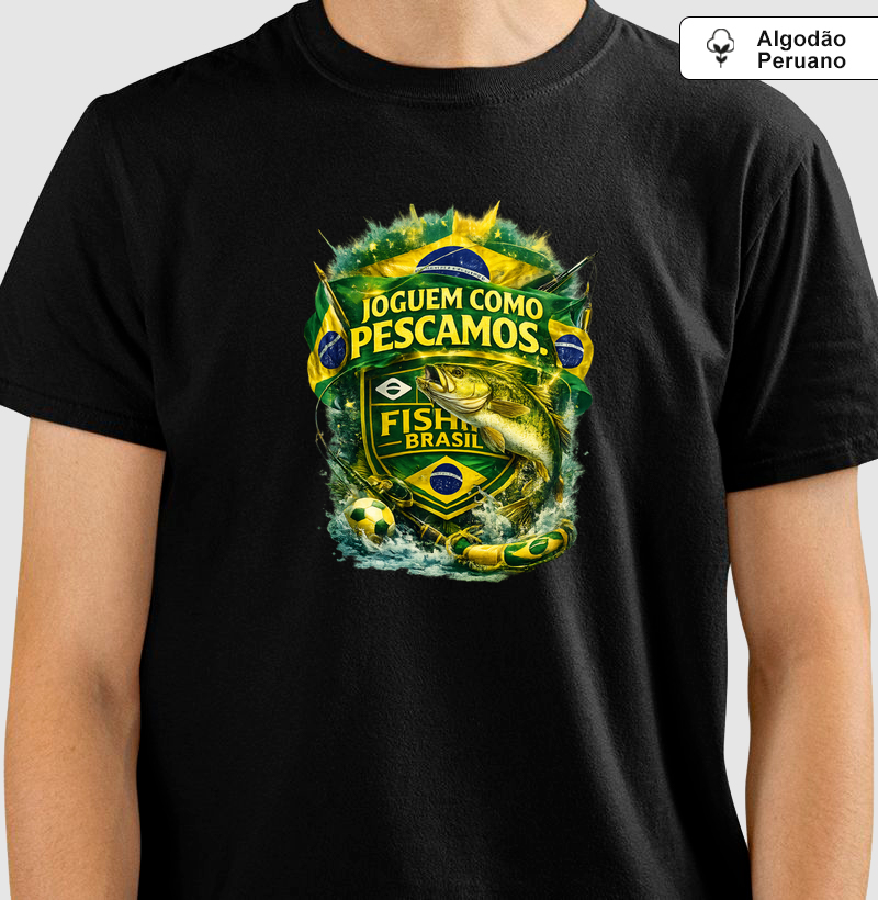 JOGUEM COMO PESCAMOS (Algodão peruano)